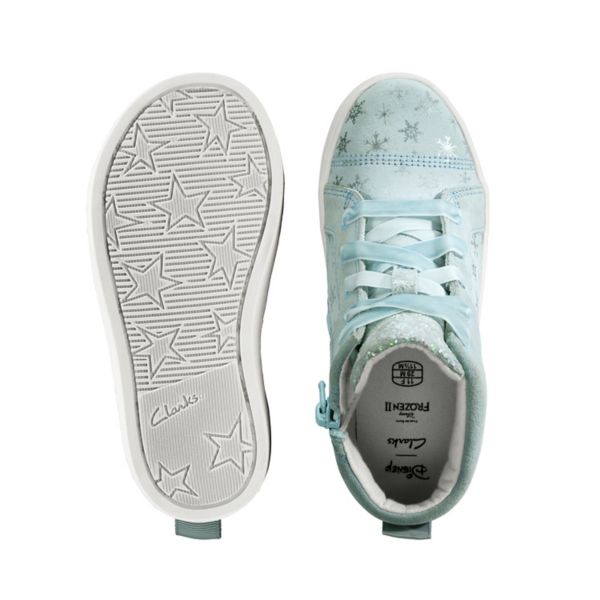 Clarks Girls City Frost Kid Casual Shoes Blue | CA-2369074